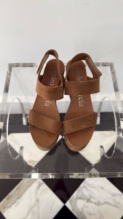 Pedro Garcia brown suede platform size 35