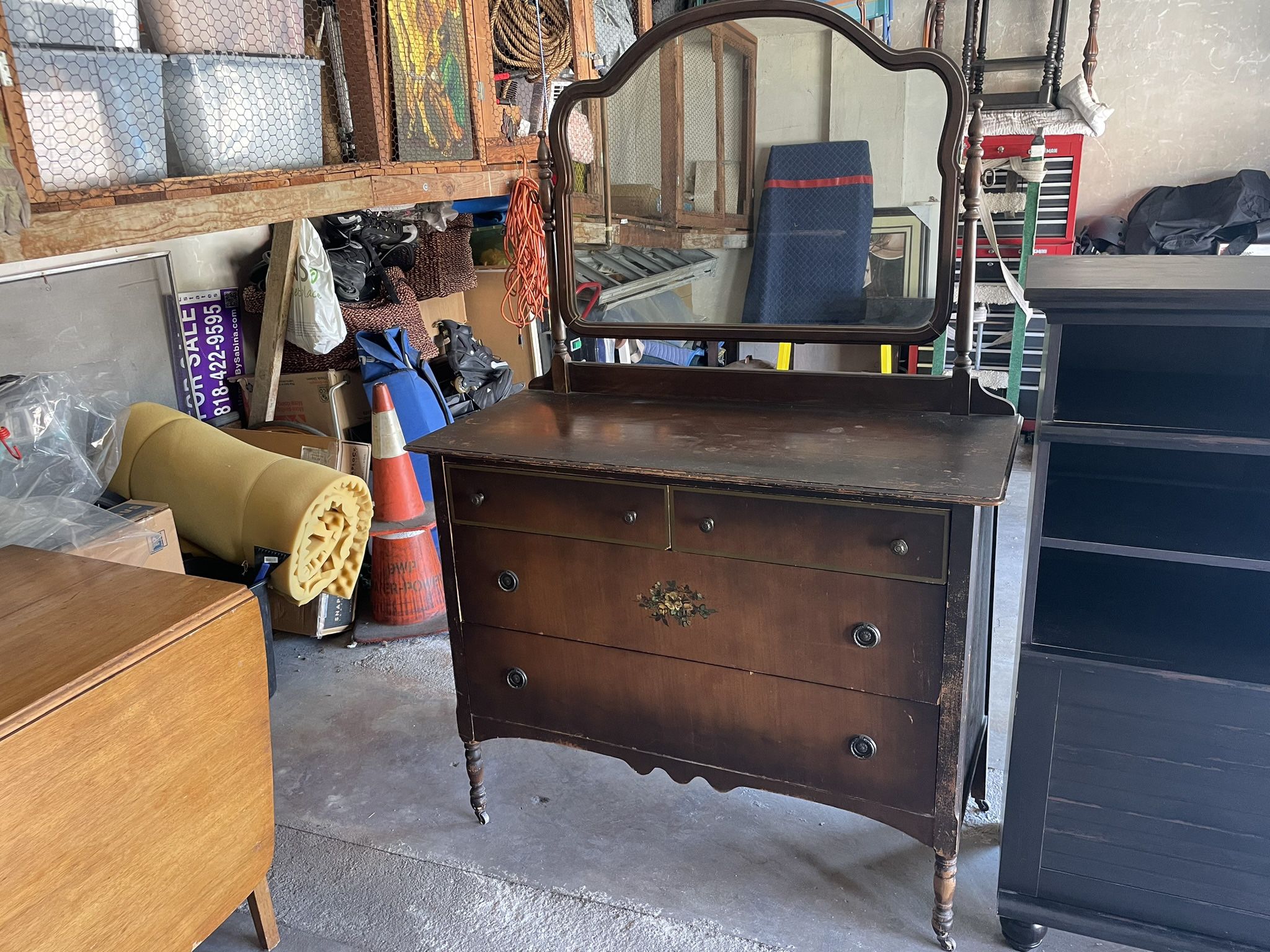 Antiques Dresser In Good Condition. As Is. $300