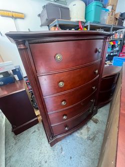 Solid wood dresser