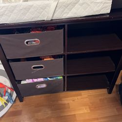 Espresso Brown Changing Table 