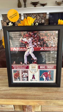 Mike Trout 2014 AL MVP Limited Edition Framed Collage