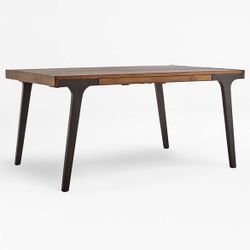 Crate and Barrell Solid Wood Dining Table