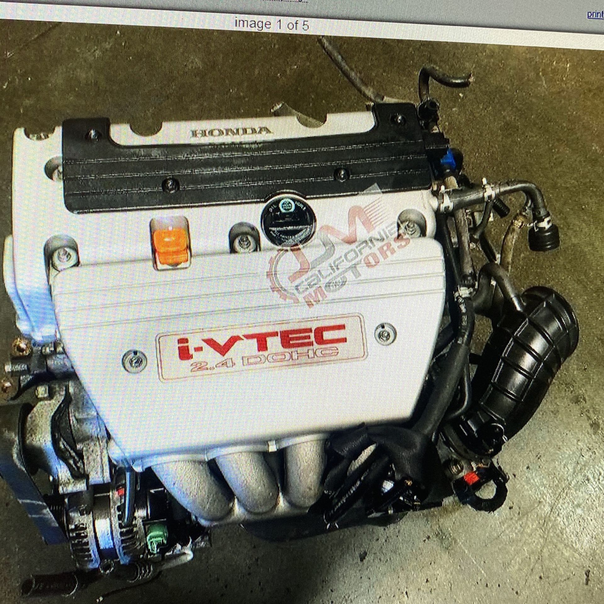 Jdm Honda Tsx , Accord 2.4 Liter RBB Head K24A Engines 