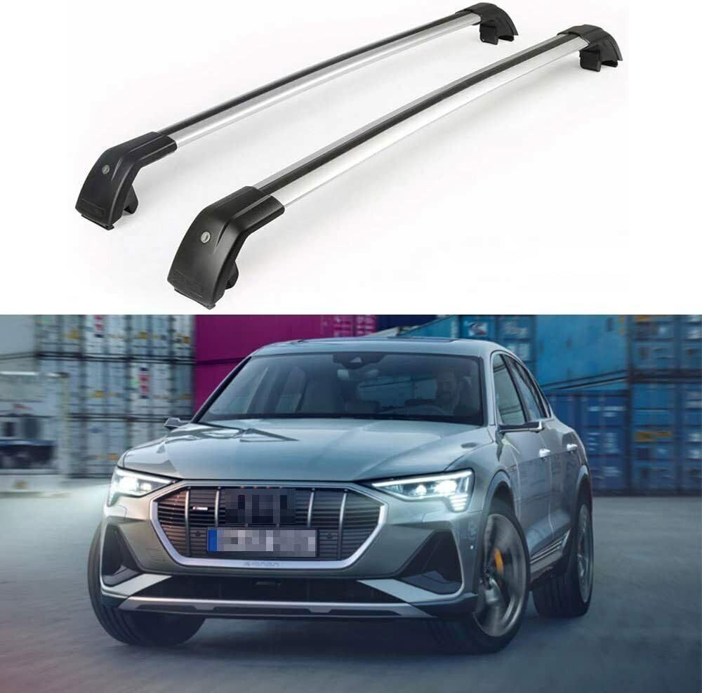 2Pc Aluminum Roof Racks/Cross Bars/Luggage Carrier for 2019-24 Audi E-tron 
