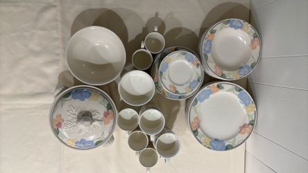 Mikasa dishes in Garden Poetry pattern
