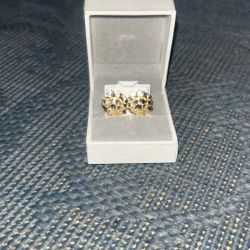 Gold Nugget Earrings 