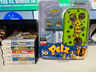 Nintendo DS petz games & case