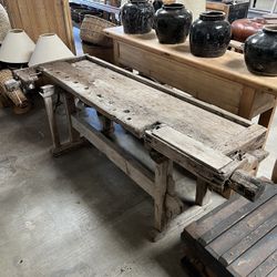 Antique Workbench 1800s 