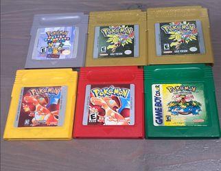 Pokemon Game Lot Red Yellow Gold Nintendo Gameboy Bundle