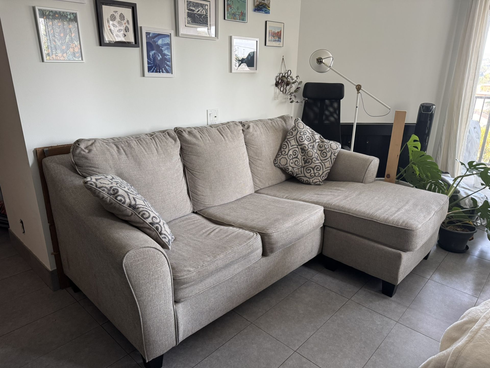 Gray Pull out Couch