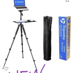 Portable Laptop Standing desk , Tripod Mobile Workspace Gaming Photography 