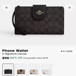 Coach Phone Wallet 