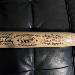Dodgers Autographed Baseball Bat