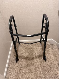 Folding Walker with Wheels 20” Across