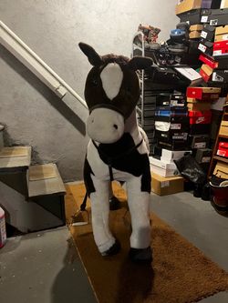 Large Ride-On Plush Horse Toy