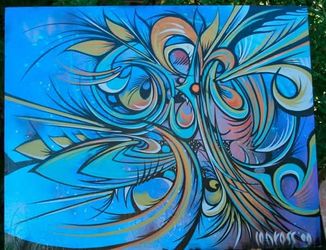 Original acrylic painting by Ian Ross