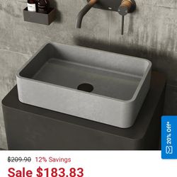 vigo concrete sink 