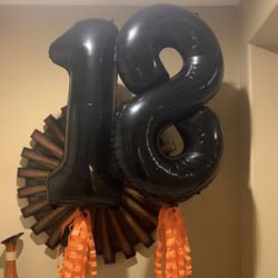 Large Numbers Balloons Size 40”