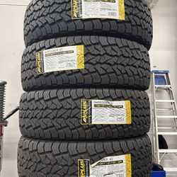 285/70R17 NEW TIRES INSTALLED AND BALANCE // 4 LLANTAS NUEVAS INSTALADAS Y BALANCEADAS