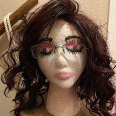 purple wig bob in good condition