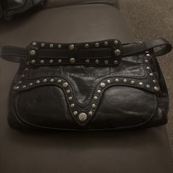 Roberto Cavalli Leather Studded Bag