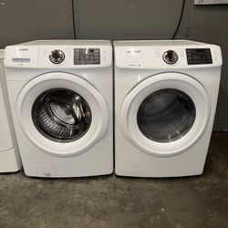 SAMSUNG XL CAPACITY WASHER DRYER ELECTRIC SET STACKABLE 