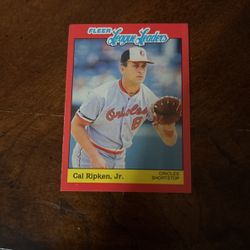 1989 Cal Ripken Jr. Fleer League Leaders baseball card.