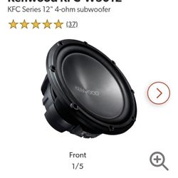 Kenwood KFC  3012 Series  12" 4-ohm Subwoofer