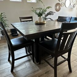 🌿 Kona Grove Counter-Height Dining Set – Table + 4 Chairs 🌿