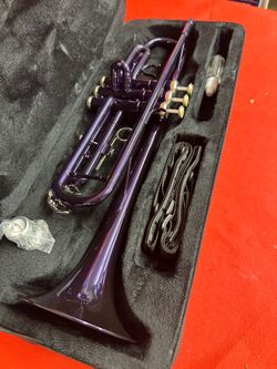 Nice Purple Trumpet with New Mouthpiece and Valve Oil $180 Firm