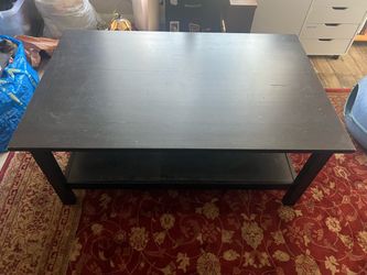 Large wooden coffee table
