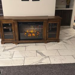 Tv Stand With Fire Place