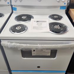30 in. 4 Burner Element Free-Standing Electric Range in White