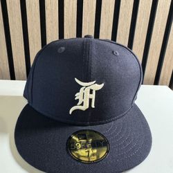 Fear of God Essentials New Era MLB 59Fifty Navy Blue Wool Fitted Hat 7 1/8