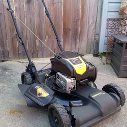 Brute 21" Inch Self Propelled Lawnmower With Side Discharge Chute And Front Wheel Drive 