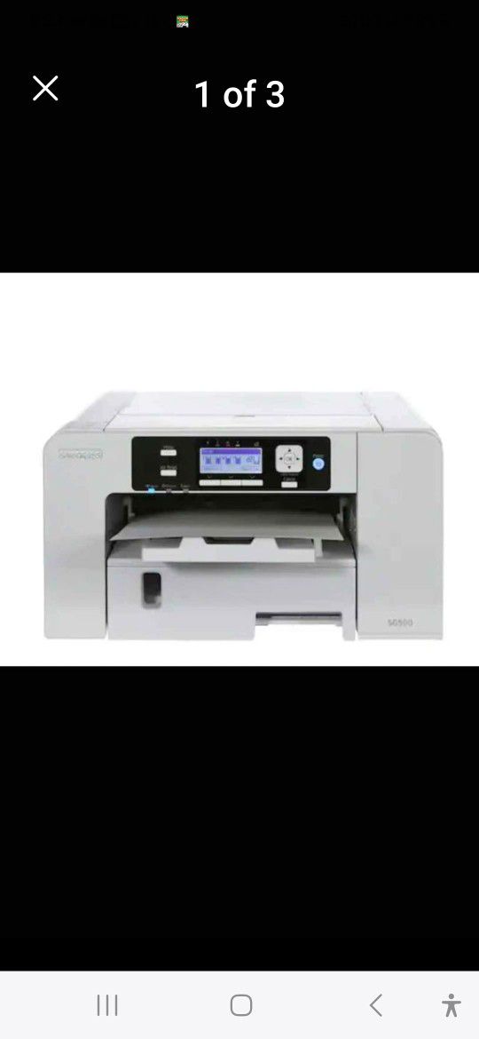 Sawgrass Sg500 Printer With Refillable Ink Cartridges 