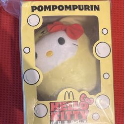 McDonald’s Hello Kitty Bubbly Dressed As Pompompurin Plushie
