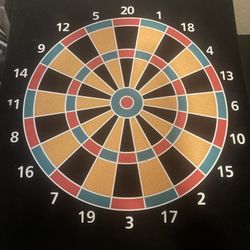 2-in-1 Reversible Magnetic Baseball/Dartboard Target  Game