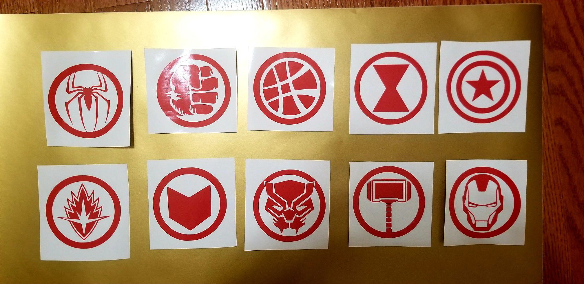3in per marvel avengers vinyl decals(10 total) for cars,trucks,laptops