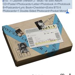 BTS : V Layover (Version 2 - Blue) 1st Solo Album $20