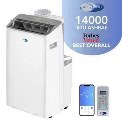 Whynter Nex 12,000 (DOE) BTU Inverter Portable Air Conditioner Cools 600 sq. ft. with Dehumidifier and Wifi Enabled in White $250