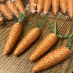 Easter Jute carrots - crafting / home decor -- 60 carrots for crafts