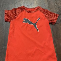 Boys Red Puma Dri Fit Shirt Size 6 #21