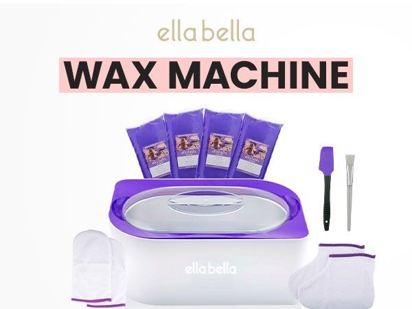 Ella Bella paraffin wax machine with 22lb of waxes and accessories.