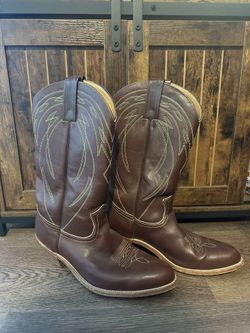 Men’s FRYE Cowboy Boots Cordovan Leather #2329 Vintage- Size 11.5