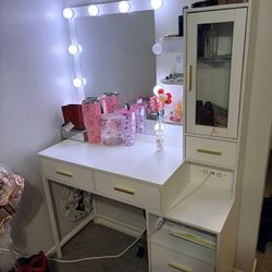 Vanity with LED lights 
