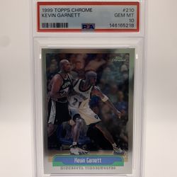 Kevin Garnett 1999 Topps Chrome PSA 10 GEM MINT
