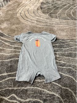 Cute hot dog baby onesie size 18 months