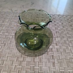 Vintage Mid Century Glass Vase
