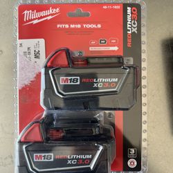 M18 18 Volt Lithium-Ion Battery’s 2 Pack